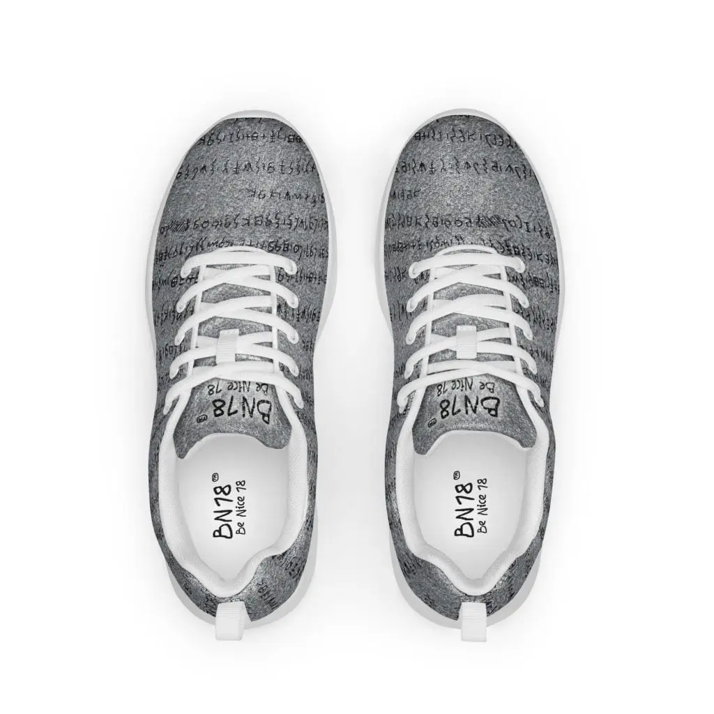 Zapatillas Grises Sneakers Unisex Escritura Fenician by BN18