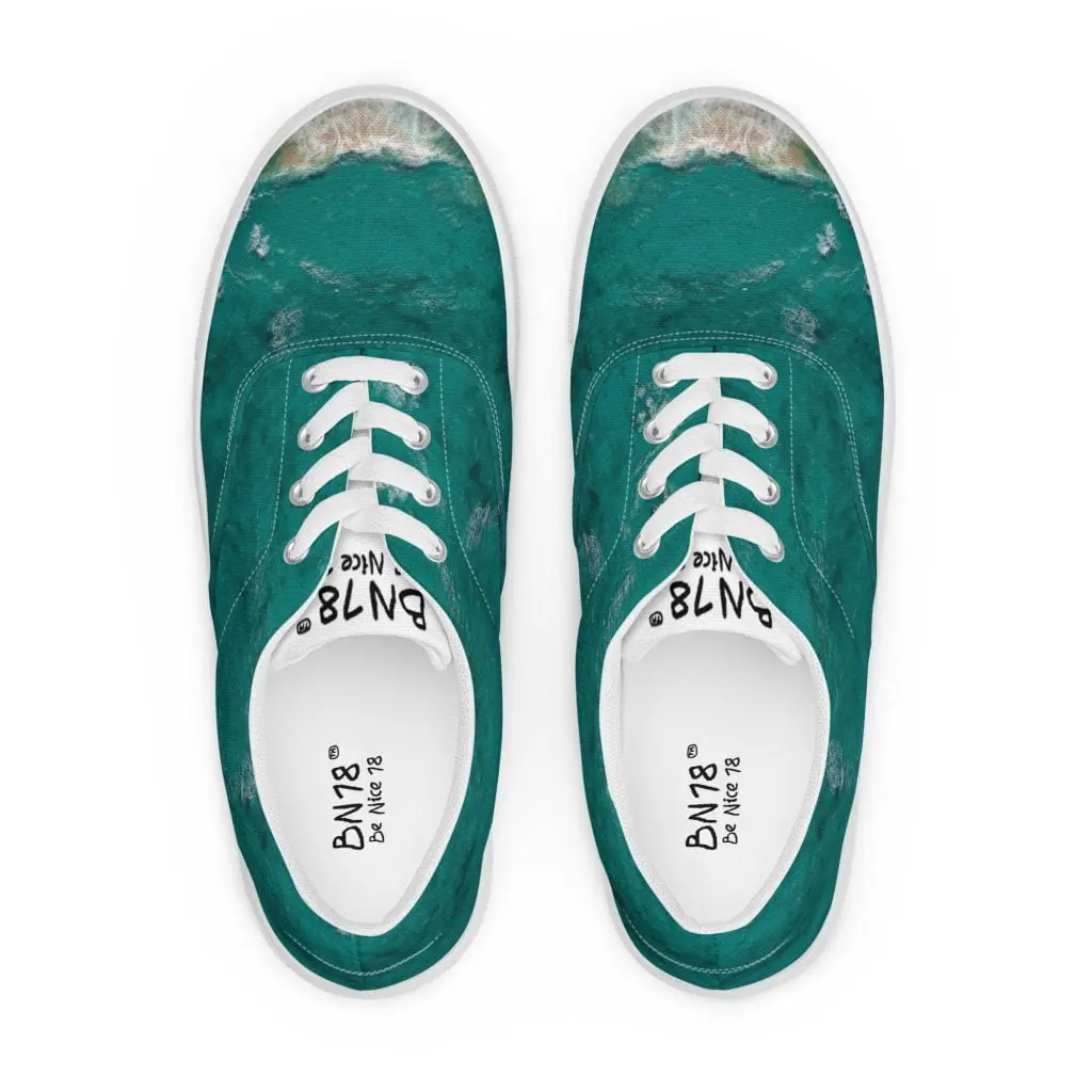 Zapatillas Casual Unisex Verdes Turquesa Ocean Paradise by BN18