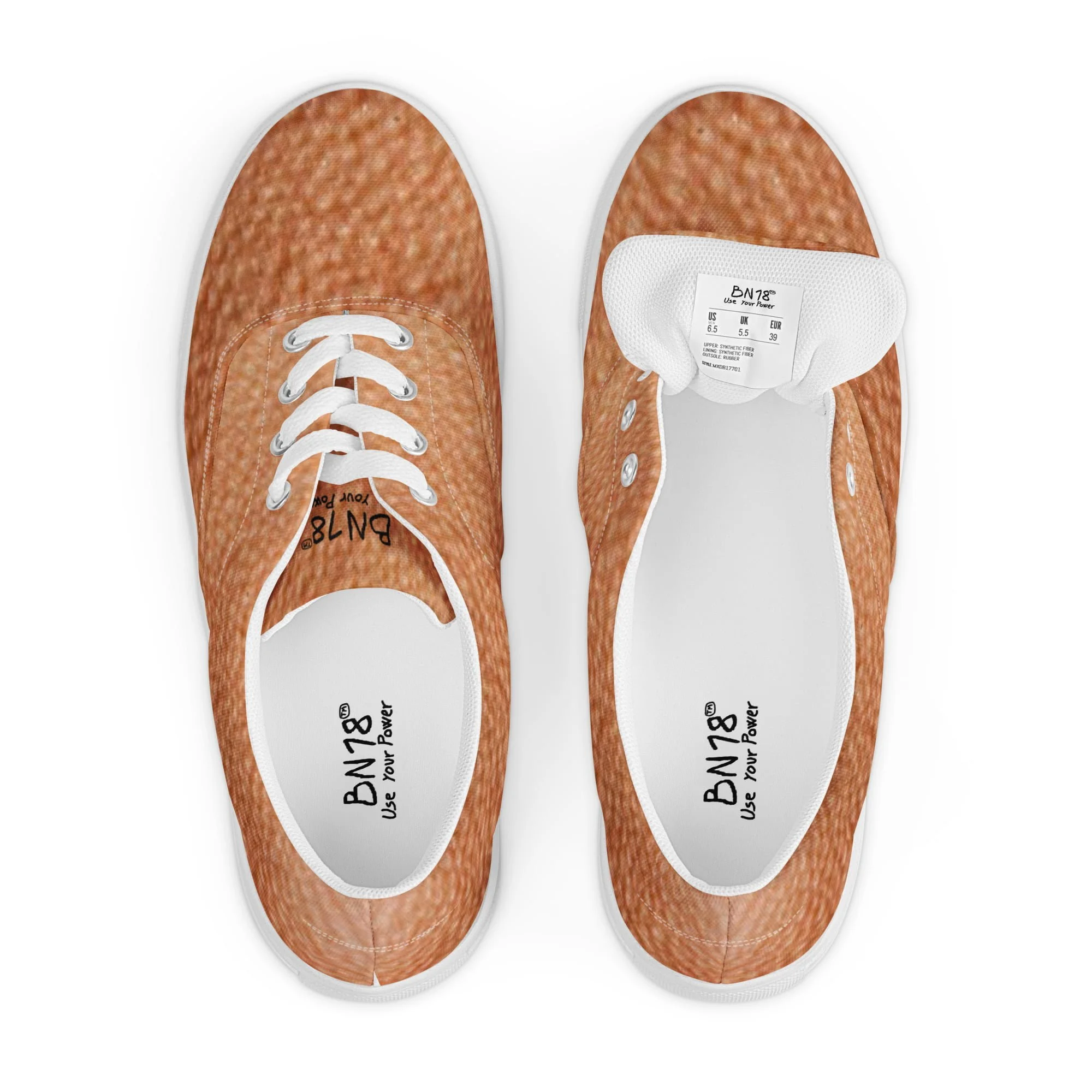 Zapatillas Casual Unisex Color Carne Piel de Gallina by BN18