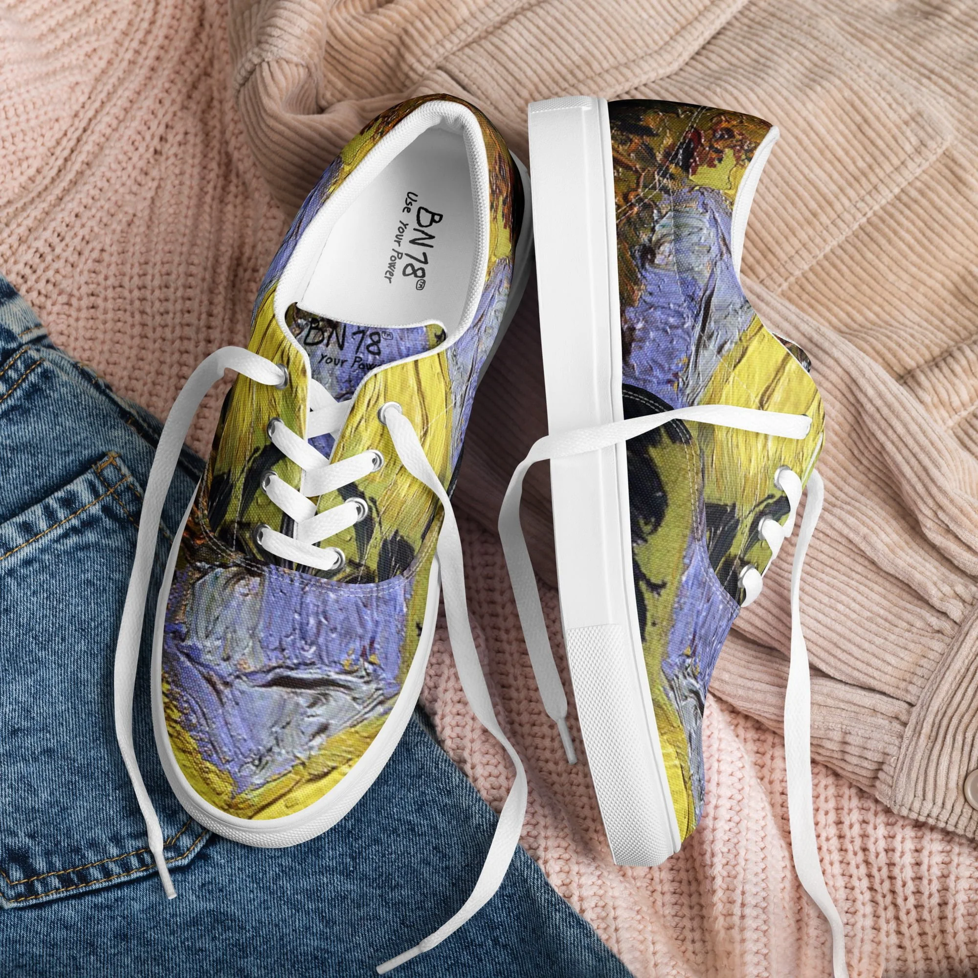 Zapatillas Casual Unisex Azules Fans de Van Gogh by BN18