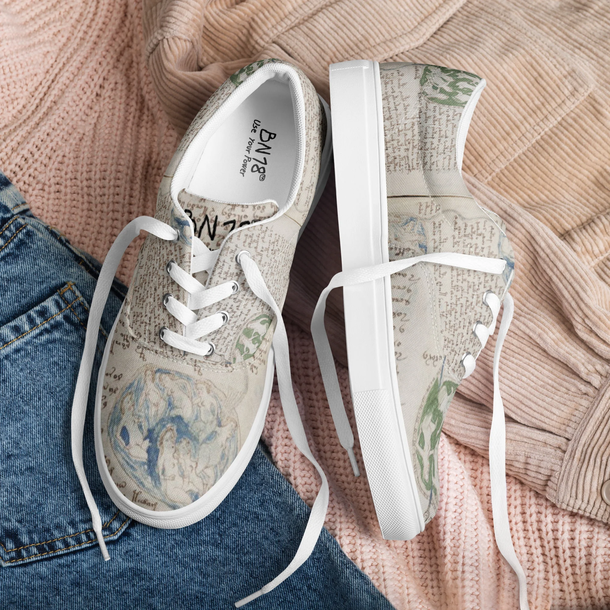 Zapatillas Casual Unisex Beiges Código Voynich by BN18