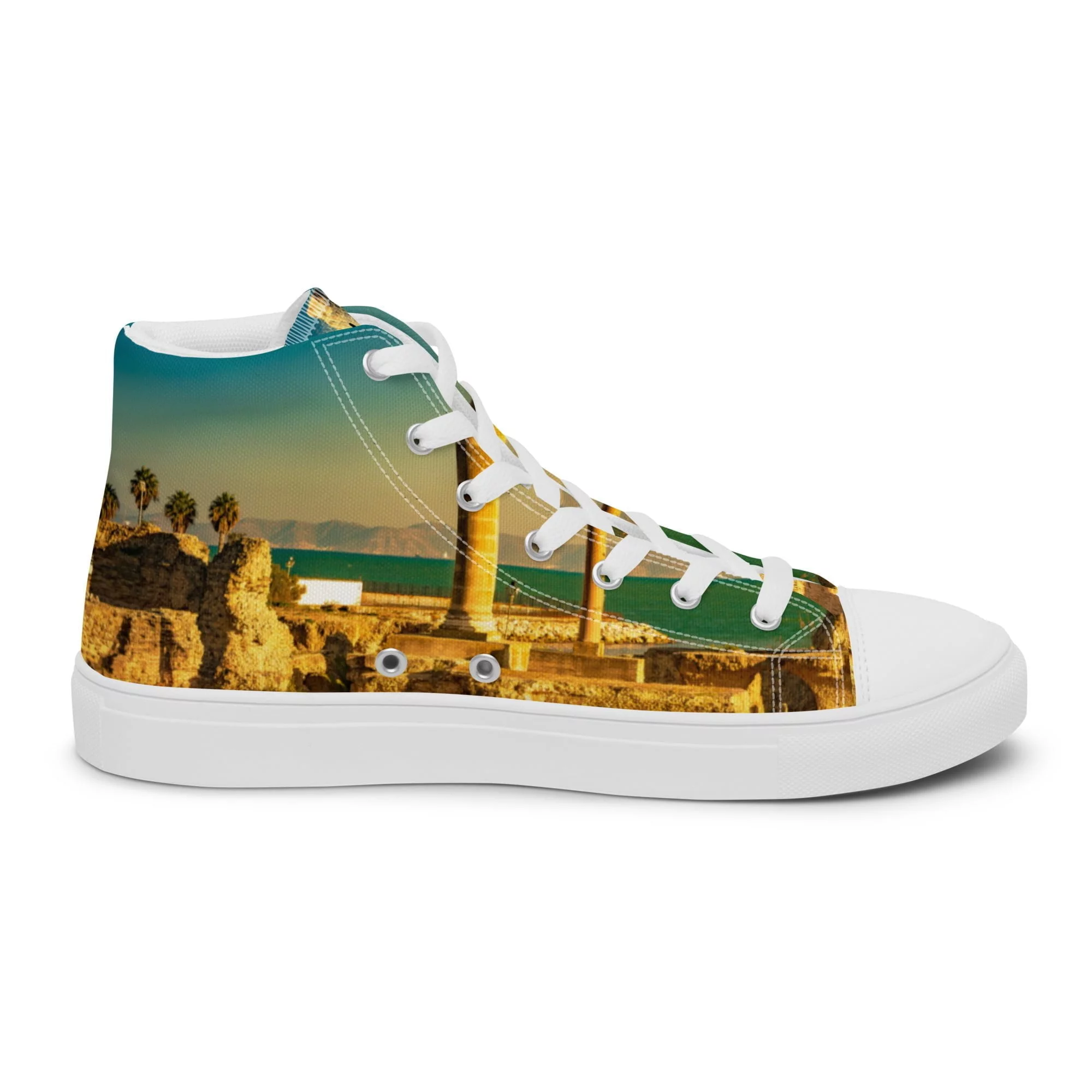 Zapatillas Caña Alta Unisex Color Tierra y Turquesa Cartagineses by BN18