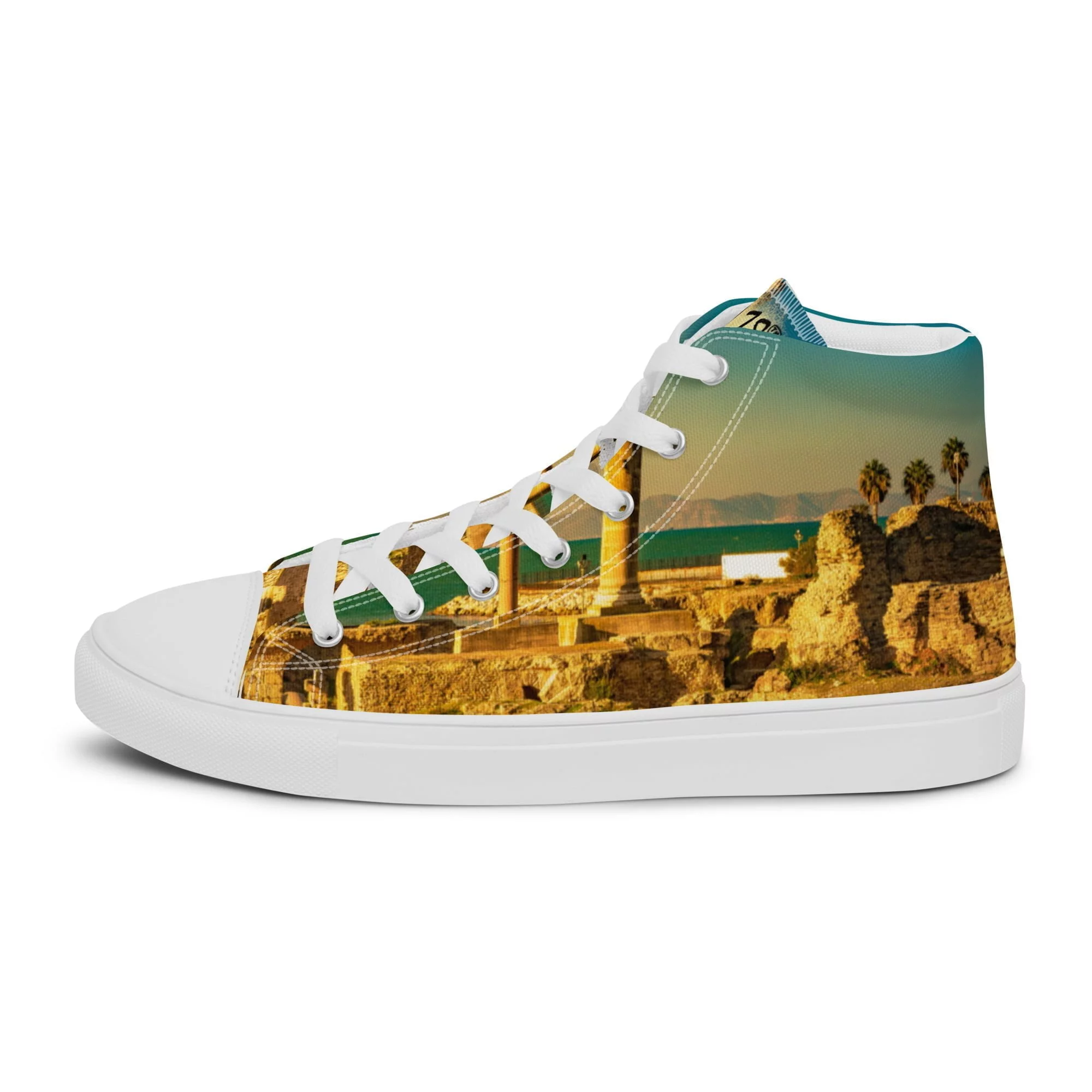 Zapatillas Caña Alta Unisex Color Tierra y Turquesa Cartagineses by BN18