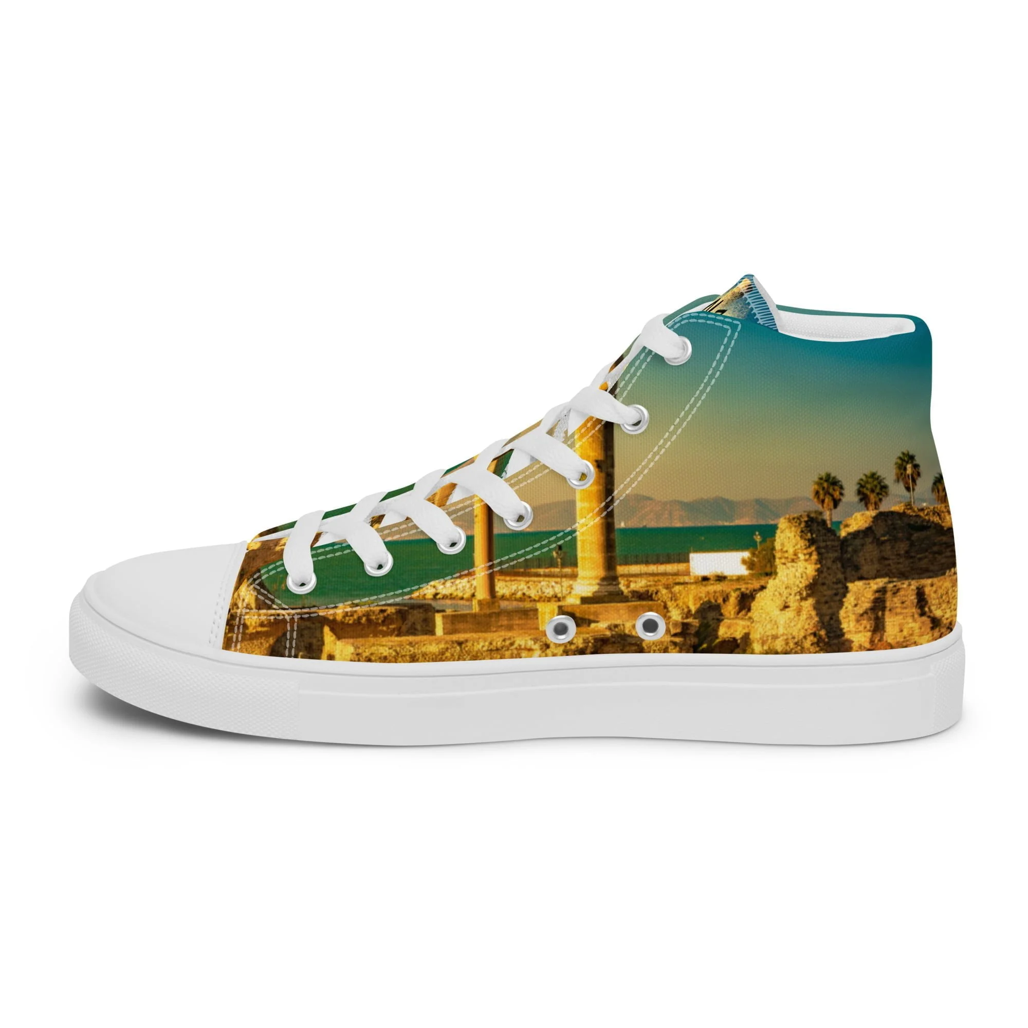 Zapatillas Caña Alta Unisex Color Tierra y Turquesa Cartagineses by BN18