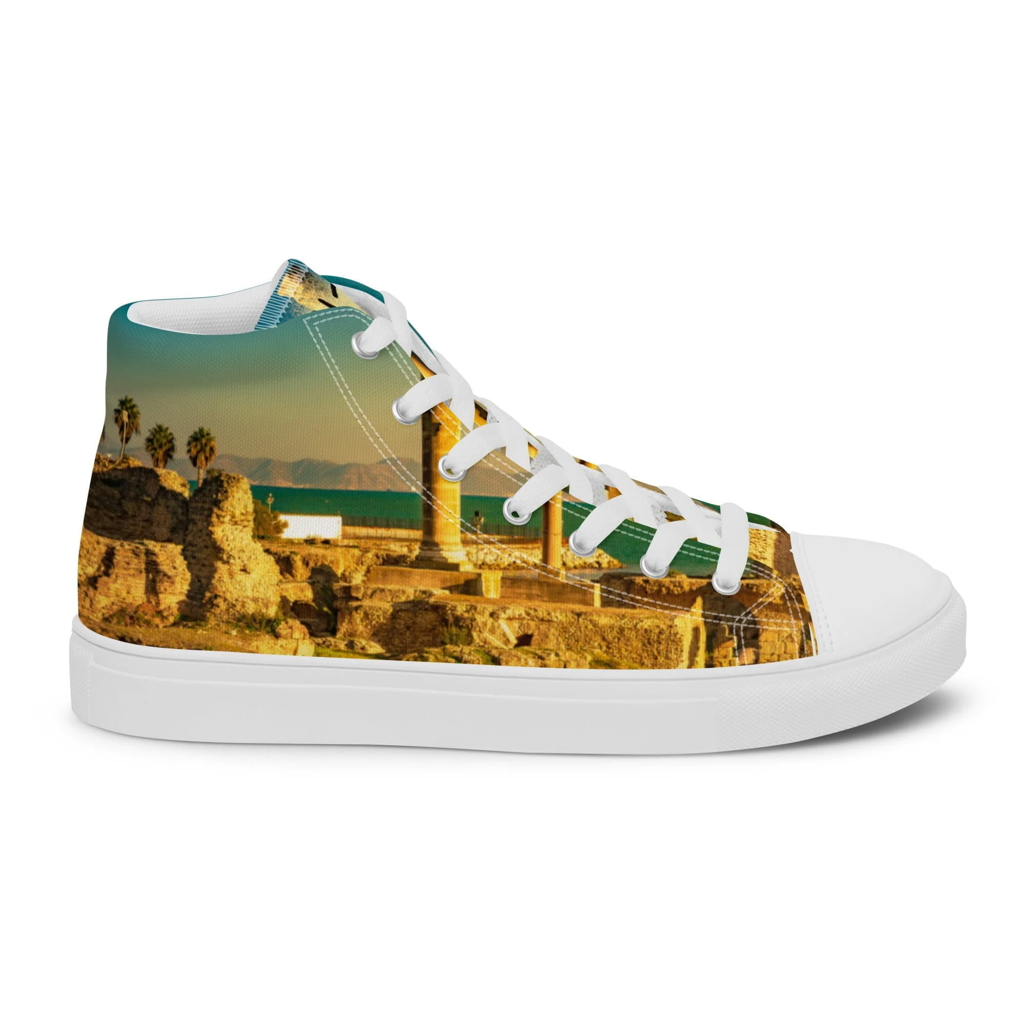 Zapatillas Caña Alta Unisex Color Tierra y Turquesa Cartagineses by BN18