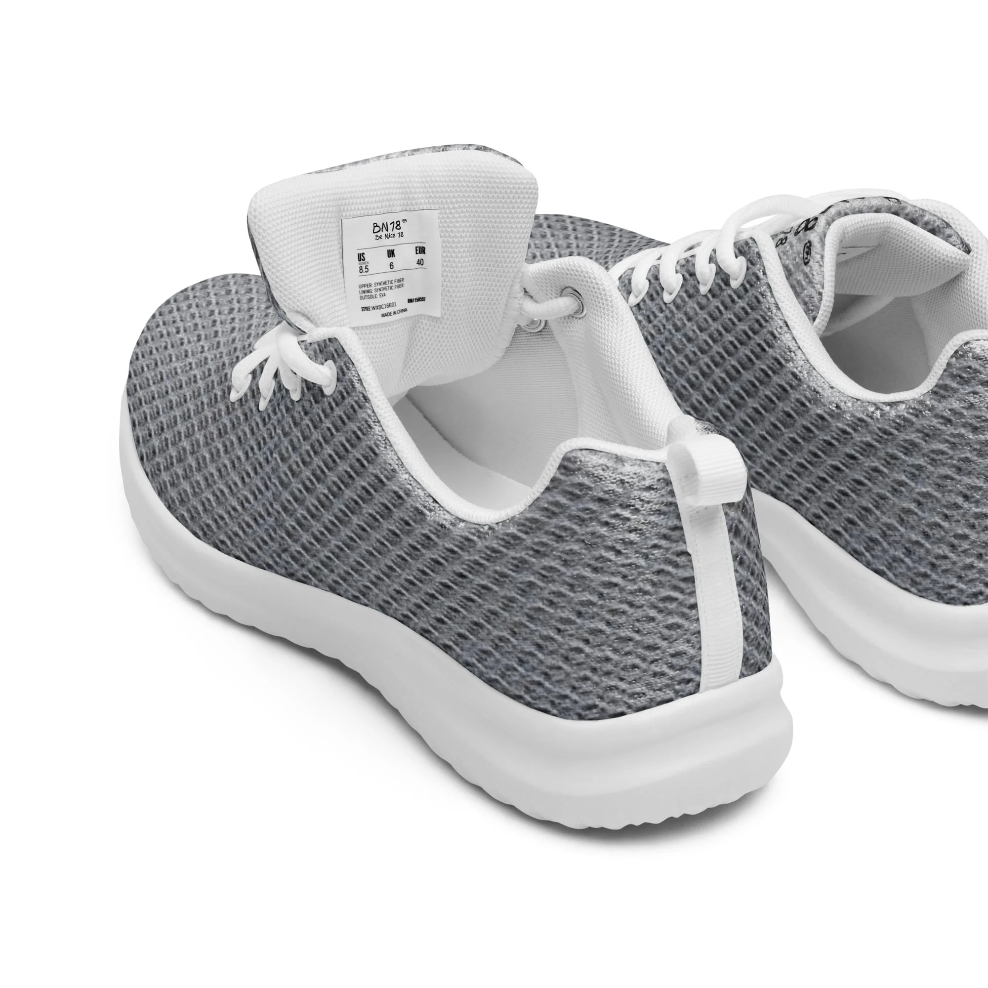 Zapatillas Plateadas Sneakers Unisex Detroit by BN18