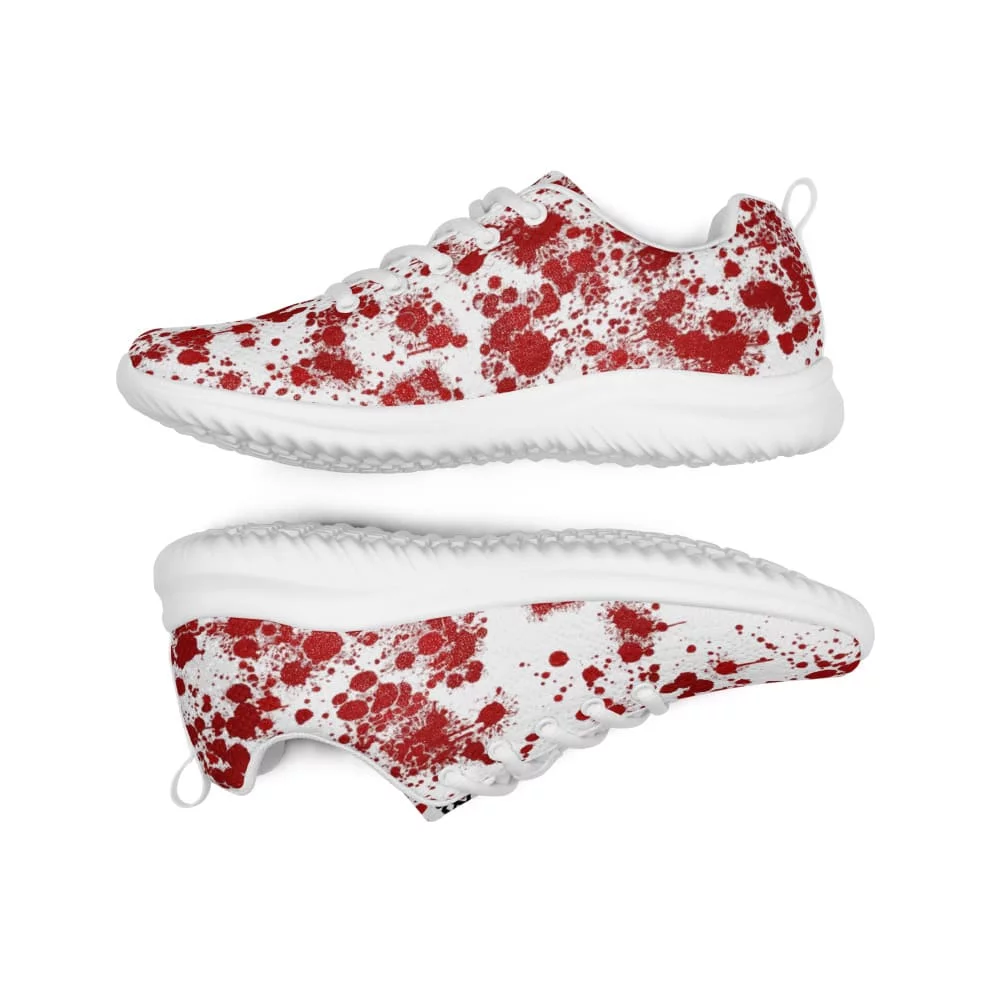 Zapatillas con manchas de sangre