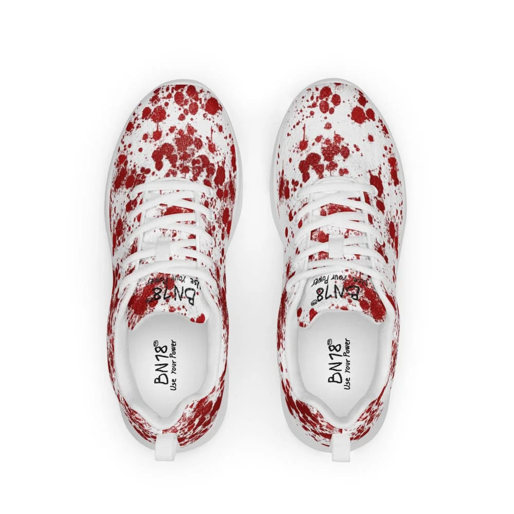 Zapatillas con manchas de sangre