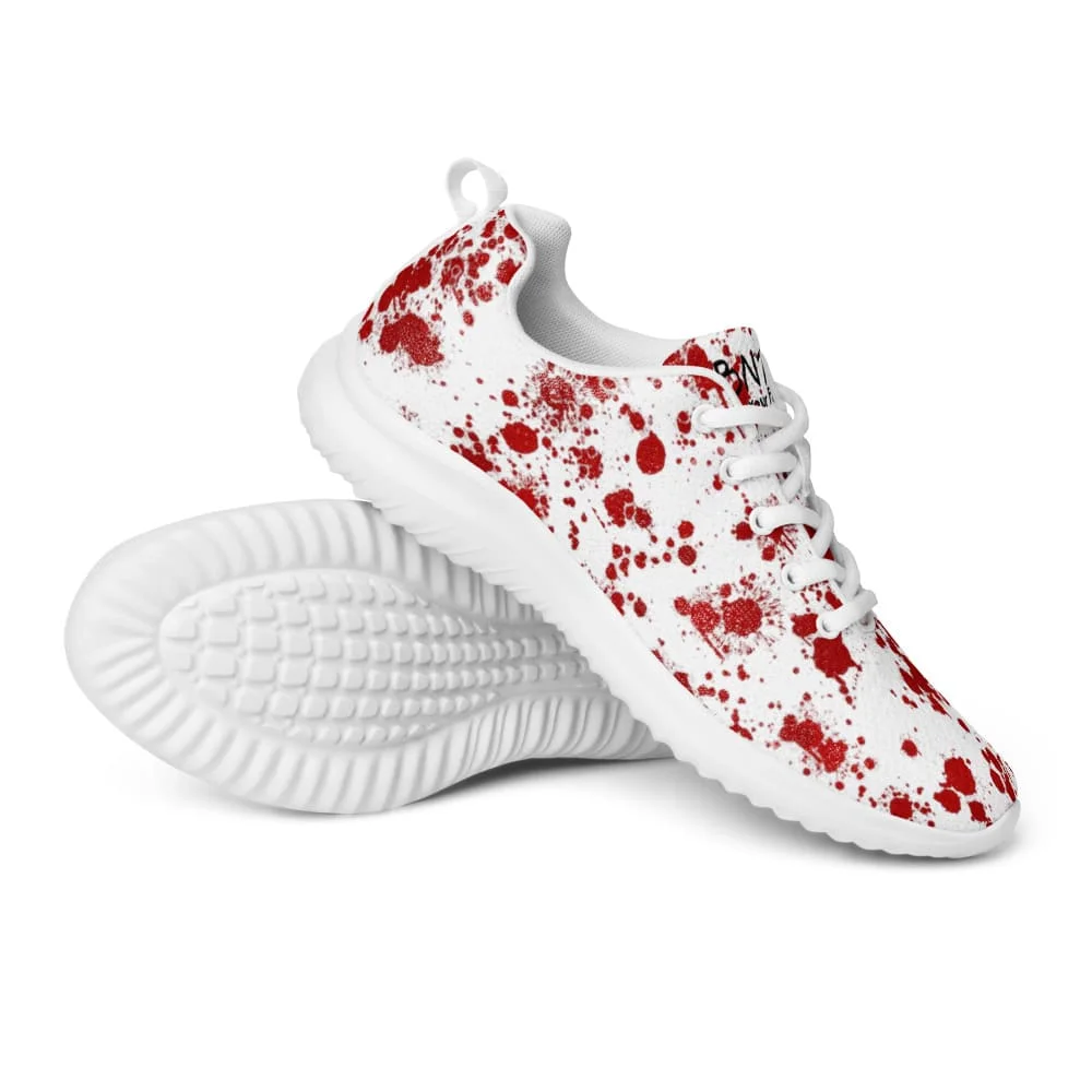Zapatillas con manchas de sangre