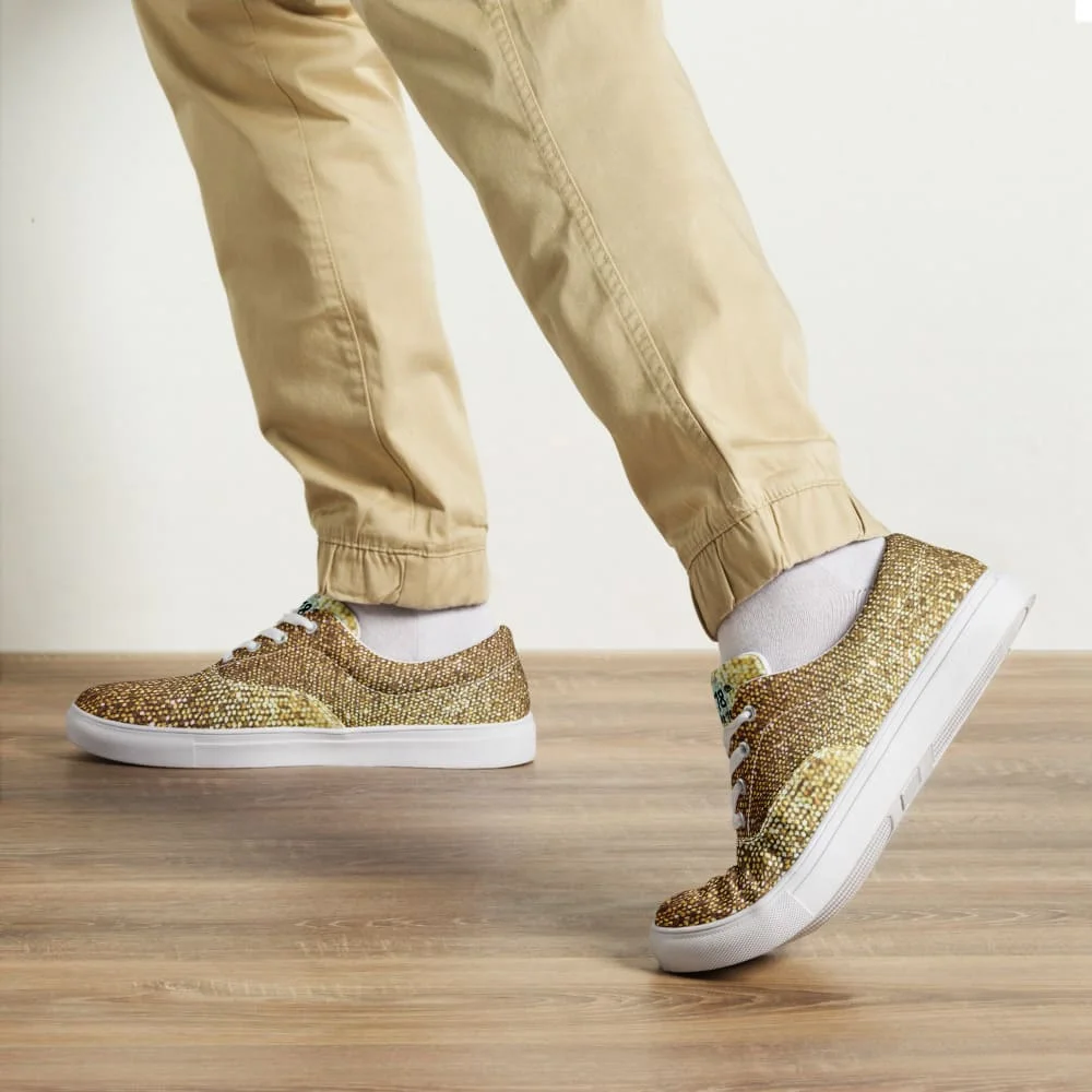 Zapatillas lentejuelas de oro