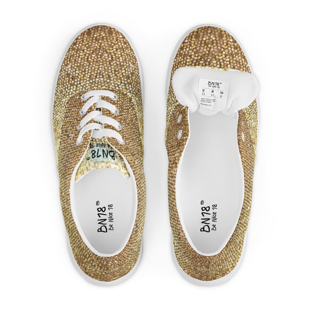 Zapatillas lentejuelas de oro