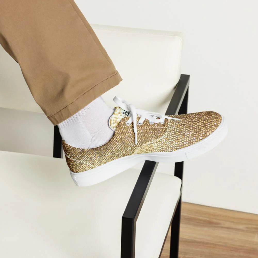 Zapatillas lentejuelas de oro