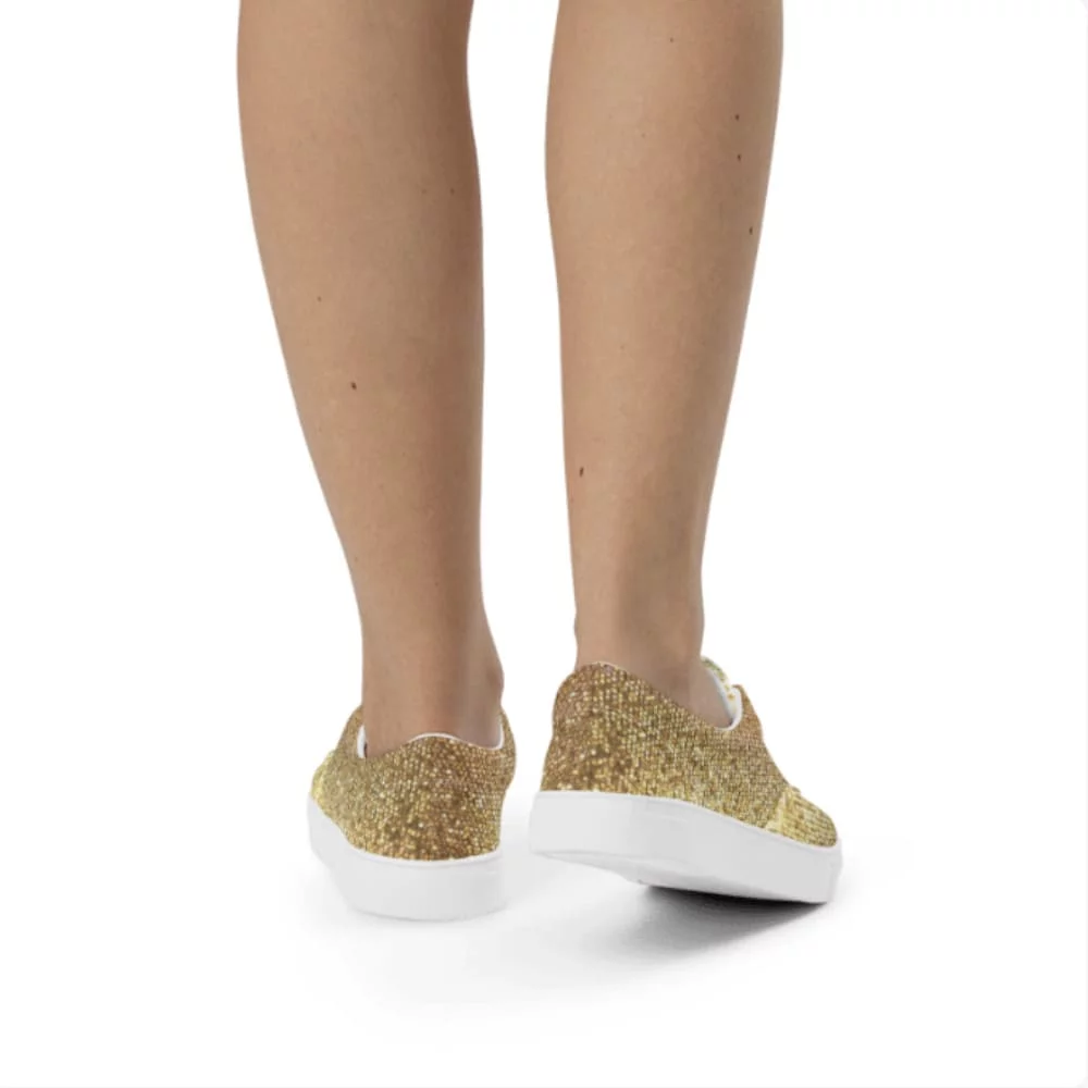 Zapatillas lentejuelas de oro