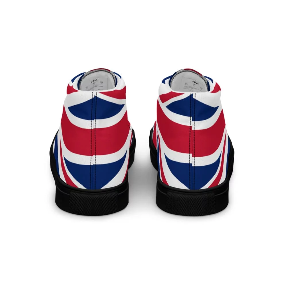 zapatillas de caña alta estilo All Star con diseño de unión jack