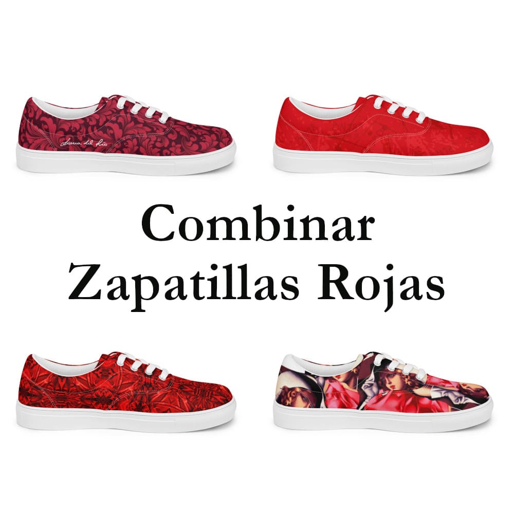 Combina zapatillas rojas