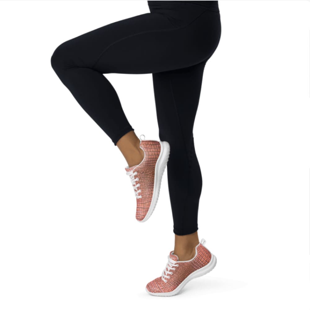 Sneackers Exclusivas Dundee Rosa con Aspecto de Piel de Cocodrilo
