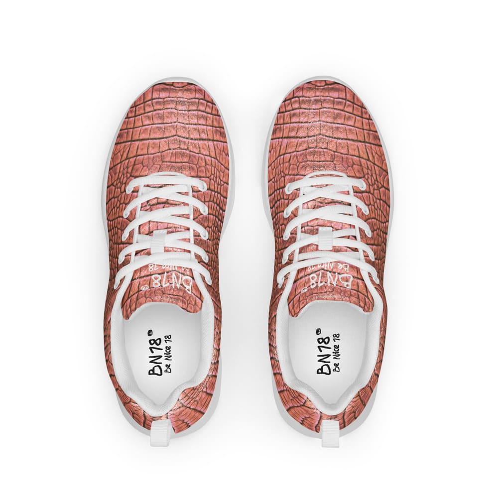 Sneackers Exclusivas Dundee Rosa con Aspecto de Piel de Cocodrilo