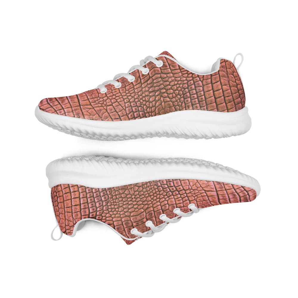 Sneackers Exclusivas Dundee Rosa con Aspecto de Piel de Cocodrilo