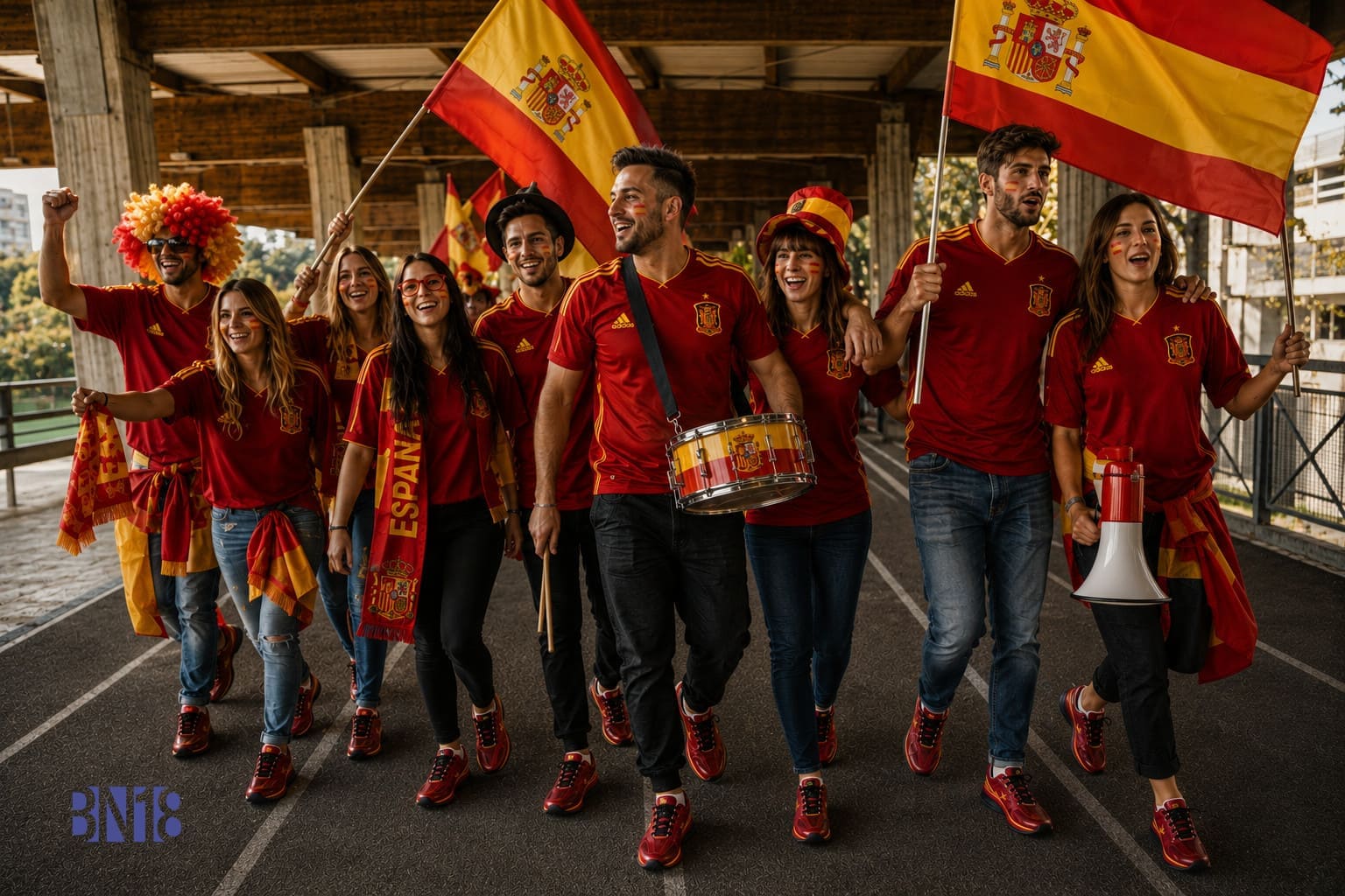 zapatillas selección española rojas cómodas